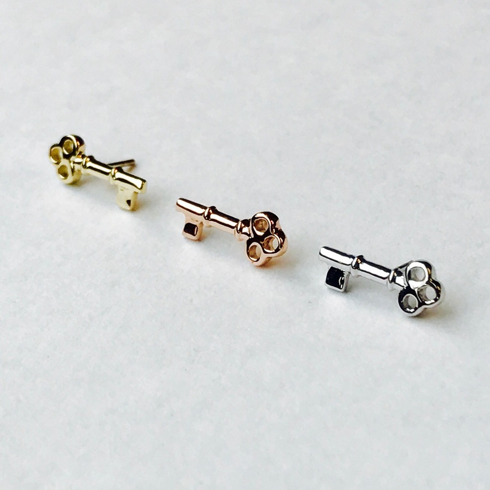 BVLA Yellow Gold Skeleton Key Threaded End